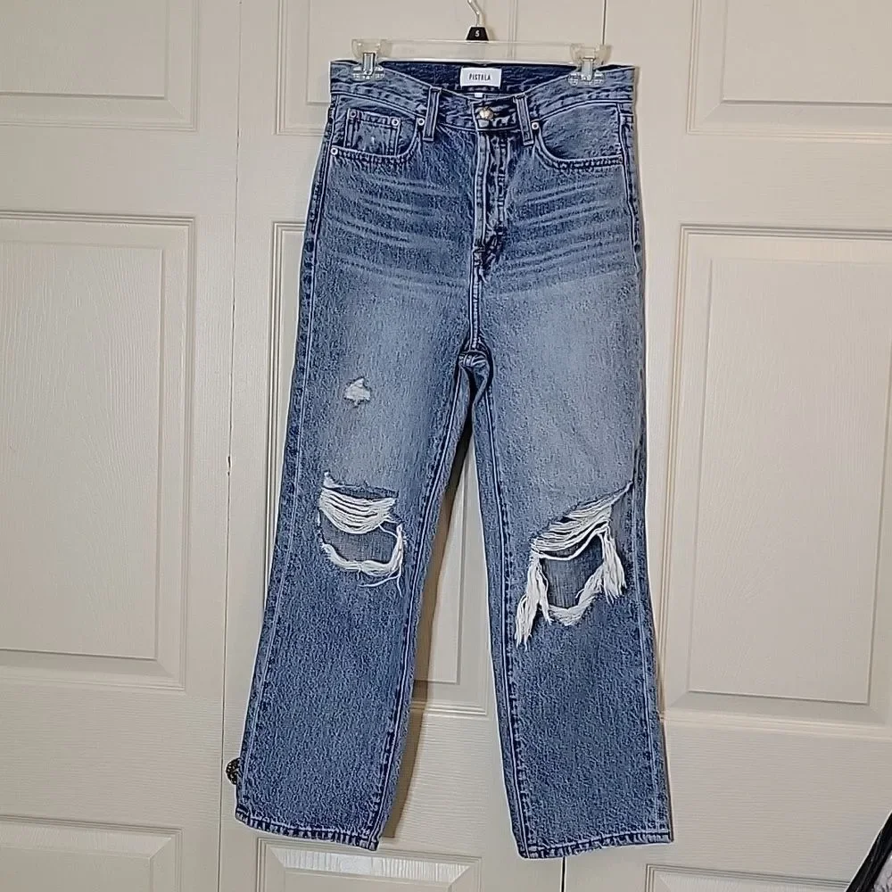PISTOLA Cassie Super High Straight Leg Jeans Size 26